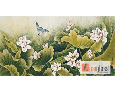 TRANH KÍNH HOA SEN LCG75