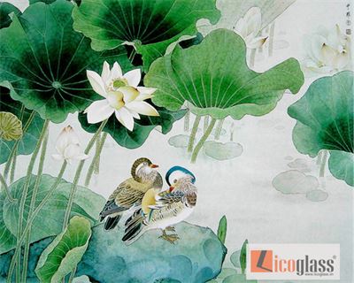 TRANH KÍNH HOA SEN LCG72