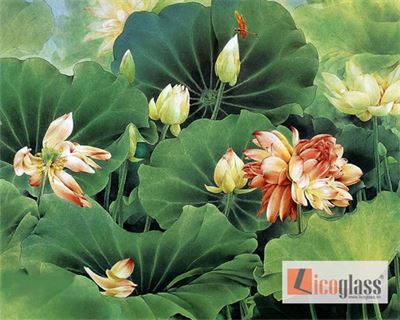 TRANH KÍNH HOA SEN LCG71