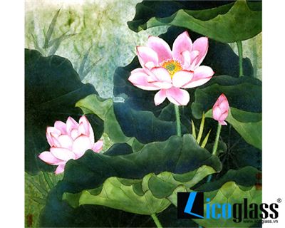 TRANH KÍNH HOA SEN LCG68