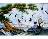 TRANH KÍNH CHIM HẠC LCG04