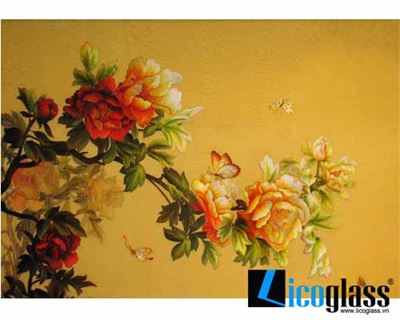 TRANH KÍNH HOA MẪU ĐƠN LCG06