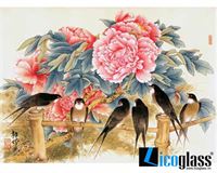 TRANH KÍNH HOA MẪU ĐƠN LCG05