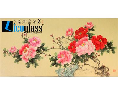 TRANH KÍNH HOA MẪU ĐƠN LCG04