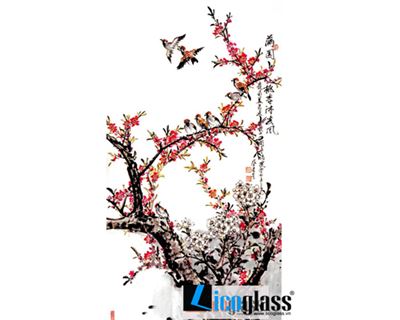 TRANH KÍNH HOA ĐÀO LCG05