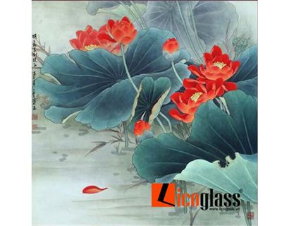 TRANH KÍNH HOA SEN LCG47