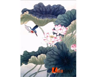 TRANH KÍNH HOA SEN LCG46