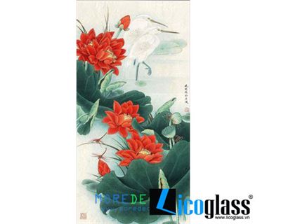 TRANH KÍNH HOA SEN LCG45