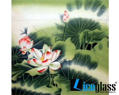 TRANH KÍNH HOA SEN LCG42