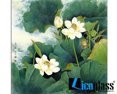 TRANH KÍNH HOA SEN LCG39