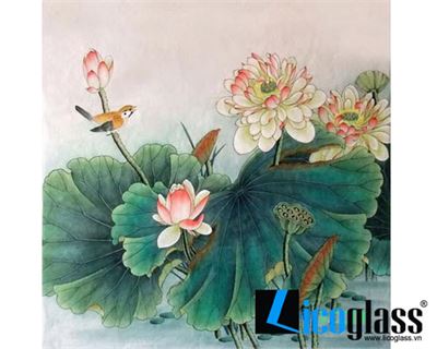 TRANH KÍNH HOA SEN LCG36