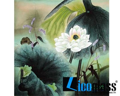 TRANH KÍNH HOA SEN LCG33