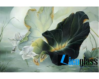 TRANH KÍNH HOA SEN LCG32