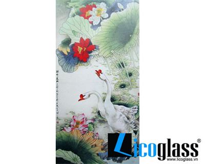 TRANH KÍNH HOA SEN LCG23