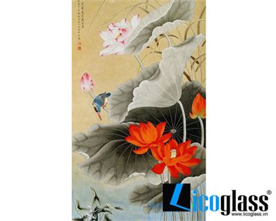 TRANH KÍNH HOA SEN LCG22