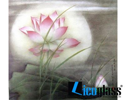 TRANH KÍNH HOA SEN LCG20