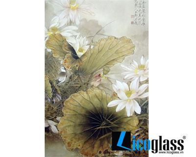 TRANH KÍNH HOA SEN LCG18