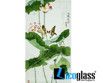 TRANH KÍNH HOA SEN LCG17