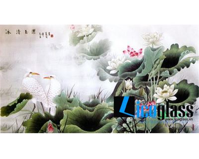 TRANH KÍNH HOA SEN LCG15