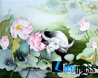 TRANH KÍNH HOA SEN LCG14