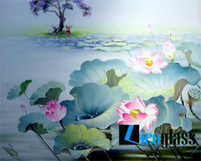 TRANH KÍNH HOA SEN LCG13