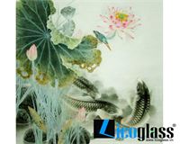 TRANH KÍNH SEN CÁ LCG02