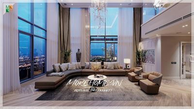 *Thiết Kế Căn Hộ Duplex Phong Cách Tân Cổ Điển Gây Ấn Tượng Mạnh Mẽ