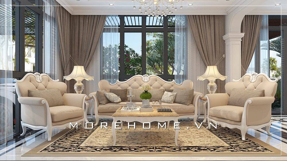 Những mẫu sofa biệt thự tân cổ điển đẹp không nên bỏ lỡ
